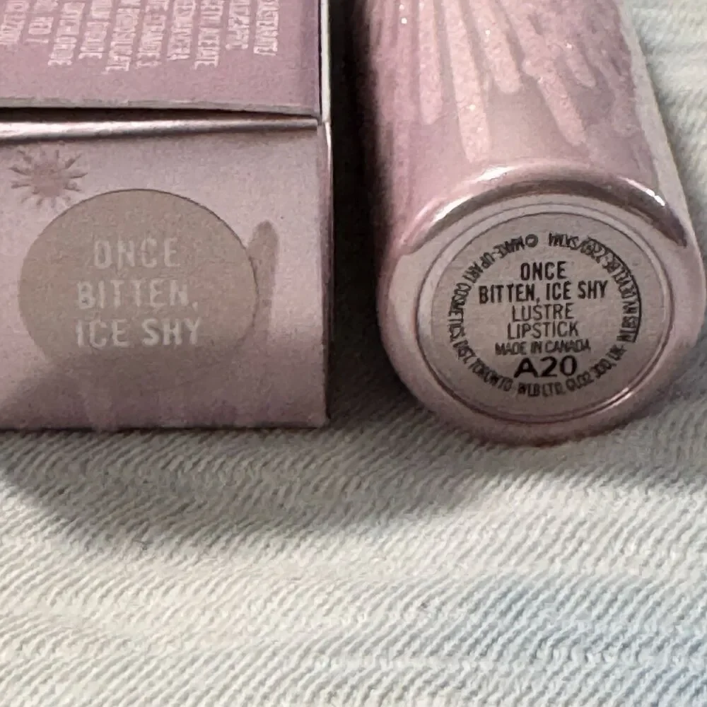MAC Lustre Lipstick - Frost Firework Collection - Once Bitten, Ice Shy A20 - NIB